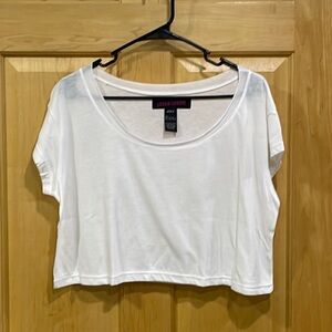 Urban Groove white oversized crop top new never worn one size fits all